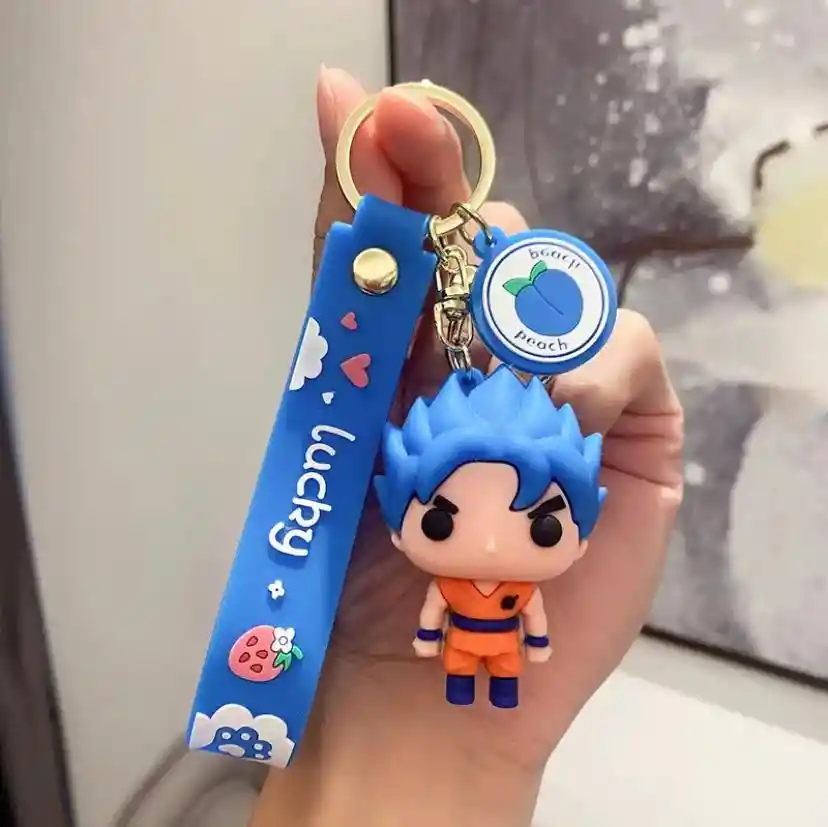 Llavero 3d Goku Super Saiyajin Azul