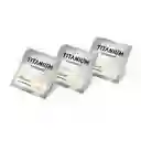*3 Condones Preservativos Titanium Ultra Delgado Cajas X 3 Unidades