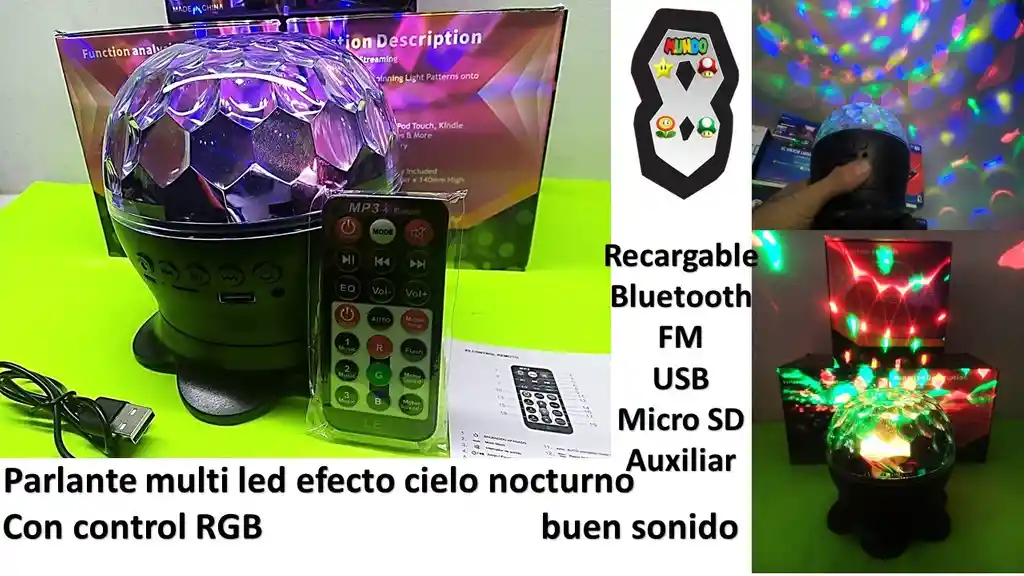 Parlante Bluetooth Cielo Nocturno