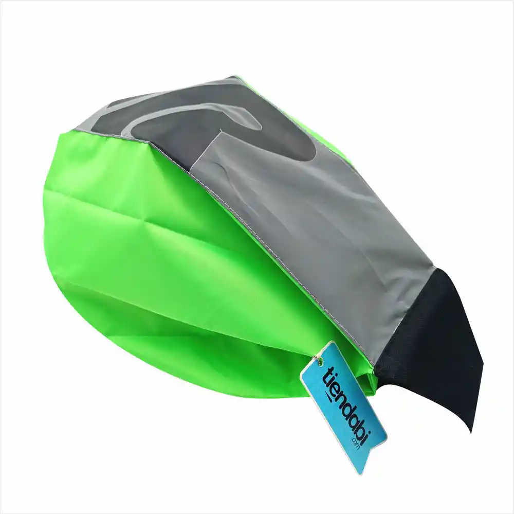 Tula Porta Casco Forro Colmena Reflectiva Impermeable Verde