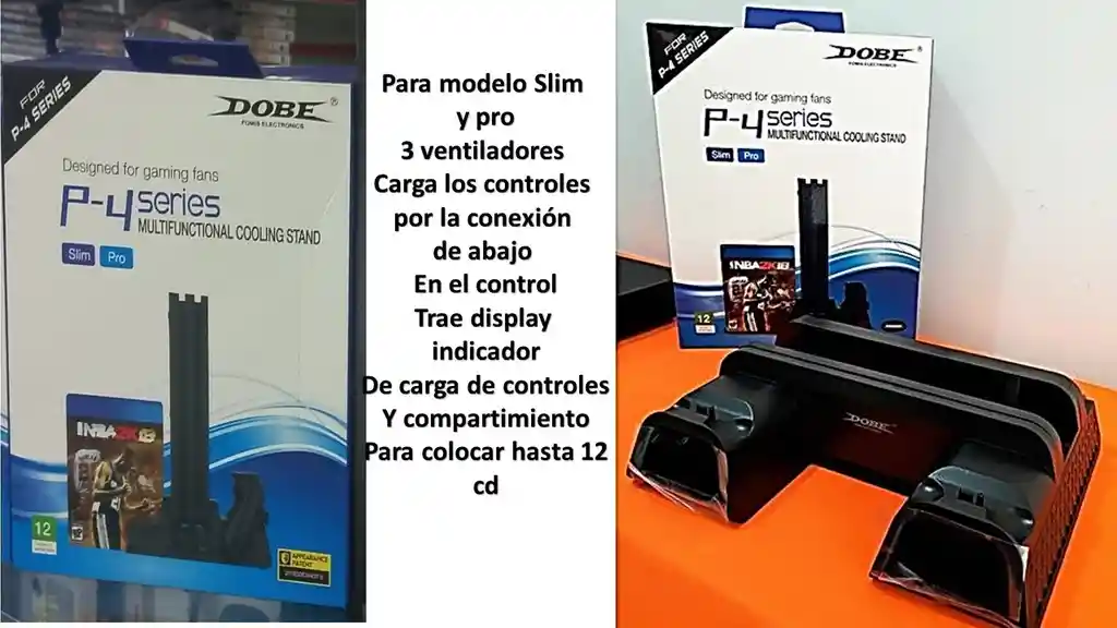 Base Refrigerante Y Cargar Controles Play 4