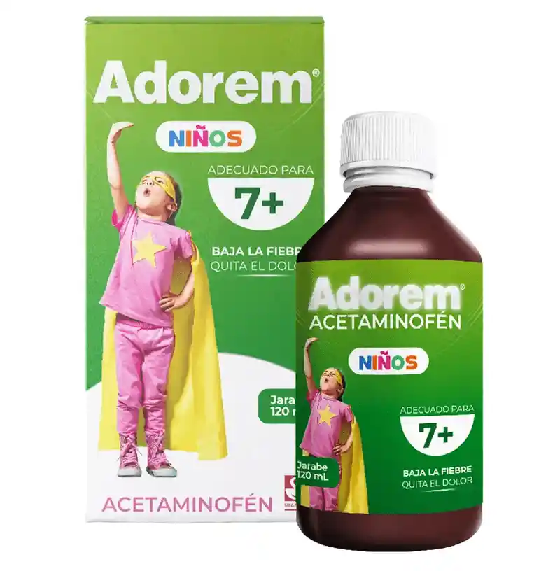 Adorem 7 + | Acetaminofen | 150mg | 120ml | Jarabe | Oral | Siegfried