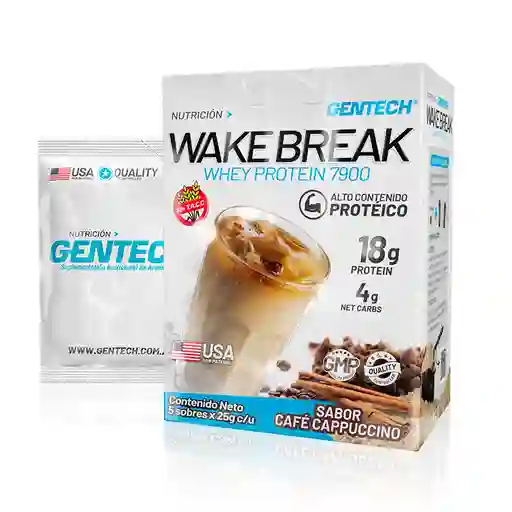 Proteina / Whey Protein 7900 / Wake Break - Cafe Cappuccino / X 5 Sobres