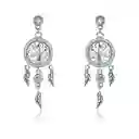 Aretes Pendientes Para Mujer Árbol De La Vida Fabricados En Plata 925