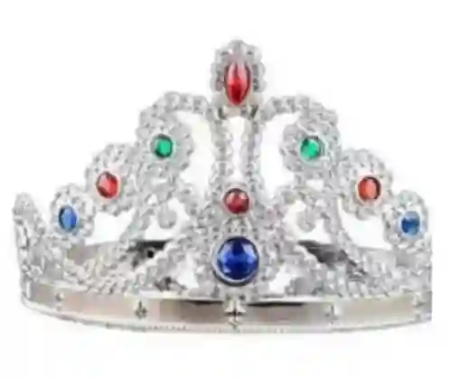 Corona Princesa Plateada Ajustable