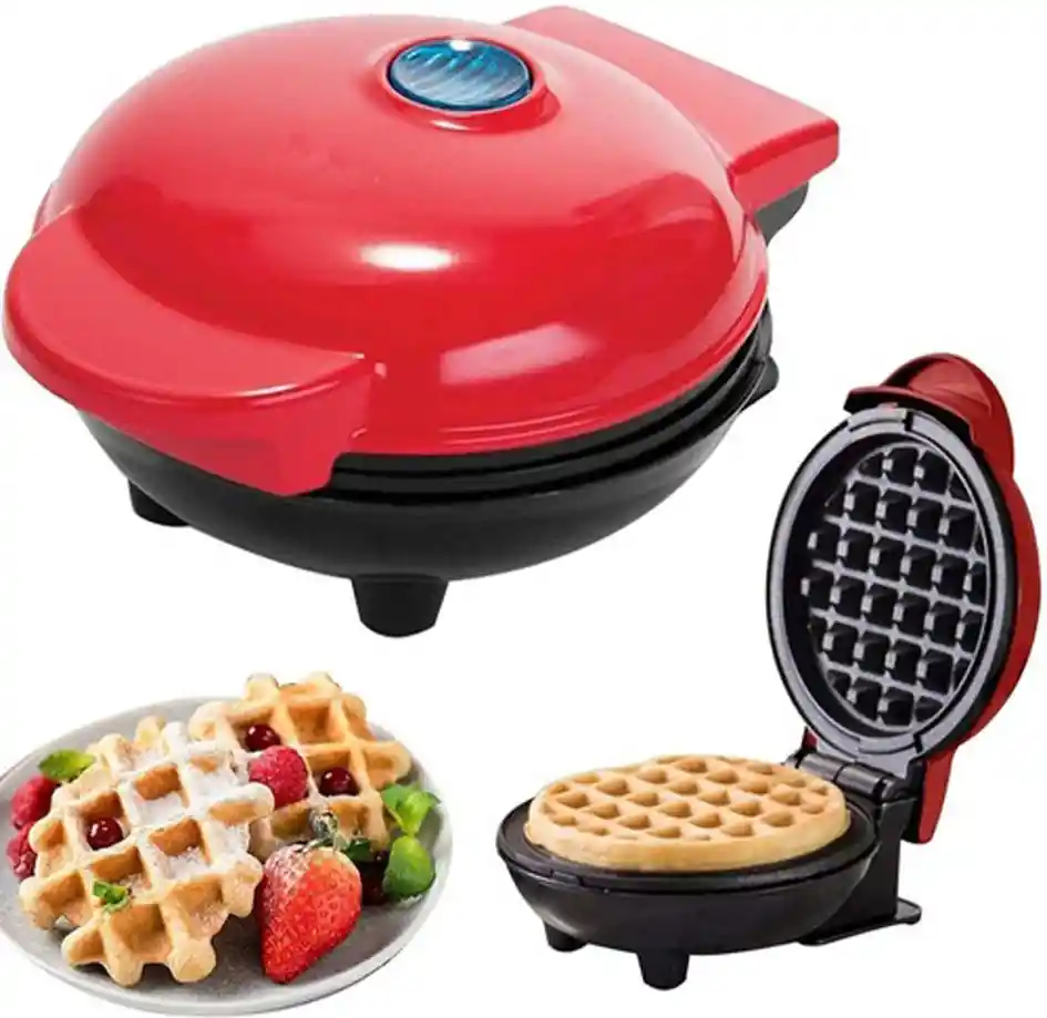 Mini Waflera En Combo Batidora Eléctrica 7 Velocidades