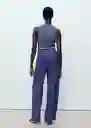 Enterizo Mono Palvin Azul Talla S Mujer Mango