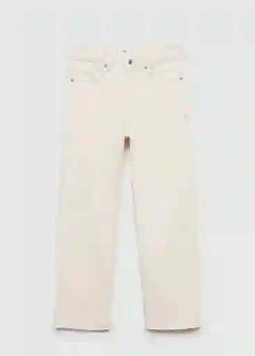 Jean Blanca Crudo Talla 36 Mujer Mango