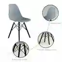 Silla Eames Gris Patas Negro