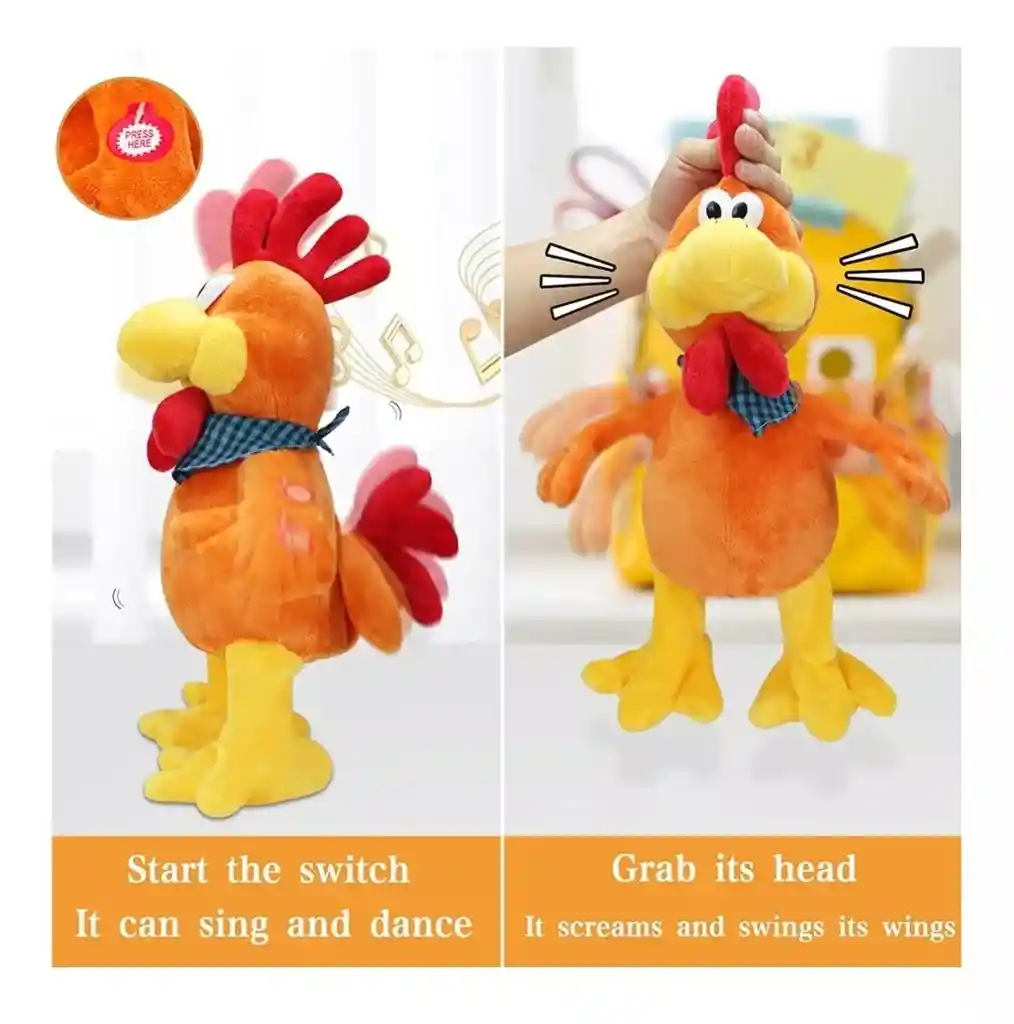 Peluche Bailarín Musical Interactivo Juguete Se Balancea