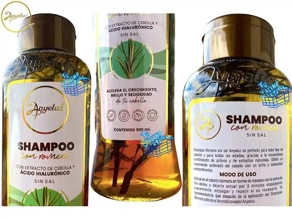  Shampoo De Romero + Acondicionador De Romero ANYELUZ 