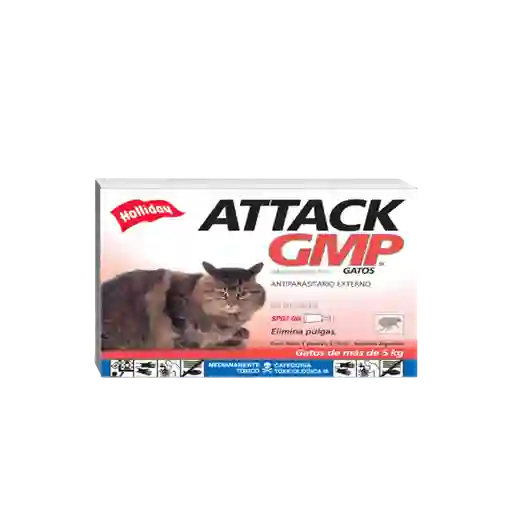 Attack Antipulgas Para Gato Mas De 5 Kg