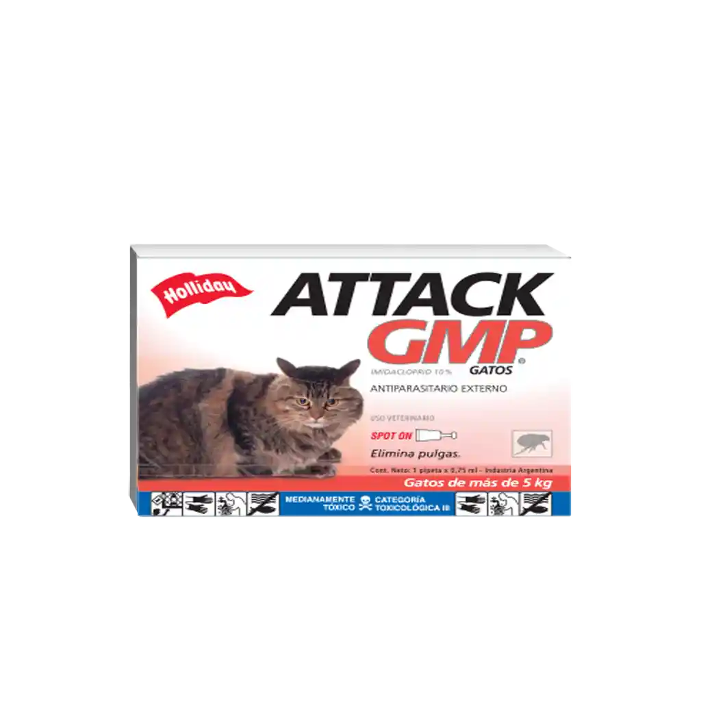 Attack Antipulgas Para Gato Mas De 5 Kg