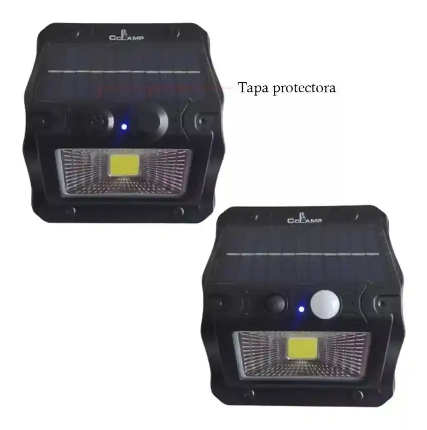 Lampara Solar Reflector De Pared Luz Blanca Con Sensor Cl108