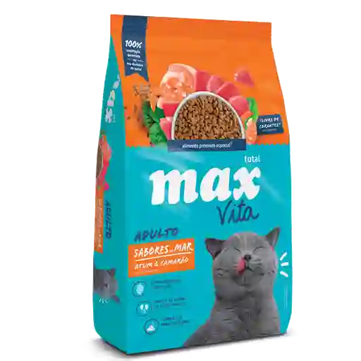 Max Vita Alimento Para Gato Adulto Sabores De Mar Atún Y Camarón