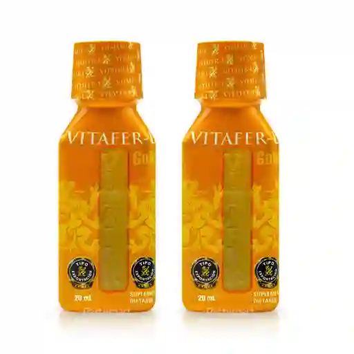 *2 Potenciador Y Estimulante Sexual Vitafer-l *20 Ml