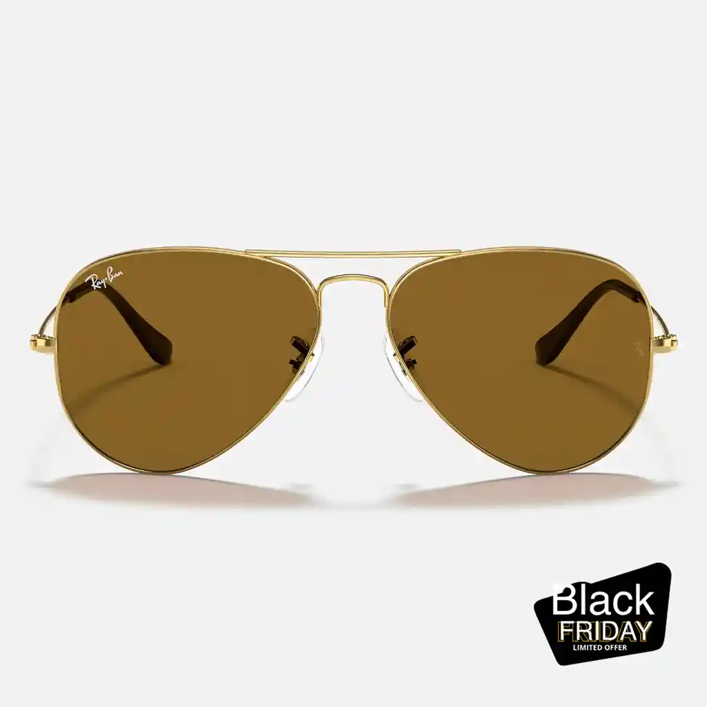 Ray-ban 3025 001/33 Marco Dorado Lente Marron Talle M 58mm Ray Ban Rayban Gafas De Sol