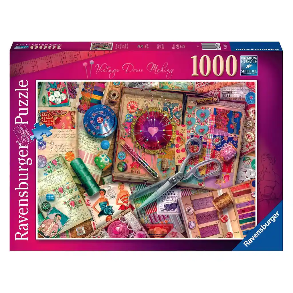 Rompecabezas 1000 Piezas Vintage Dressmaking - Ravensburger (16928)