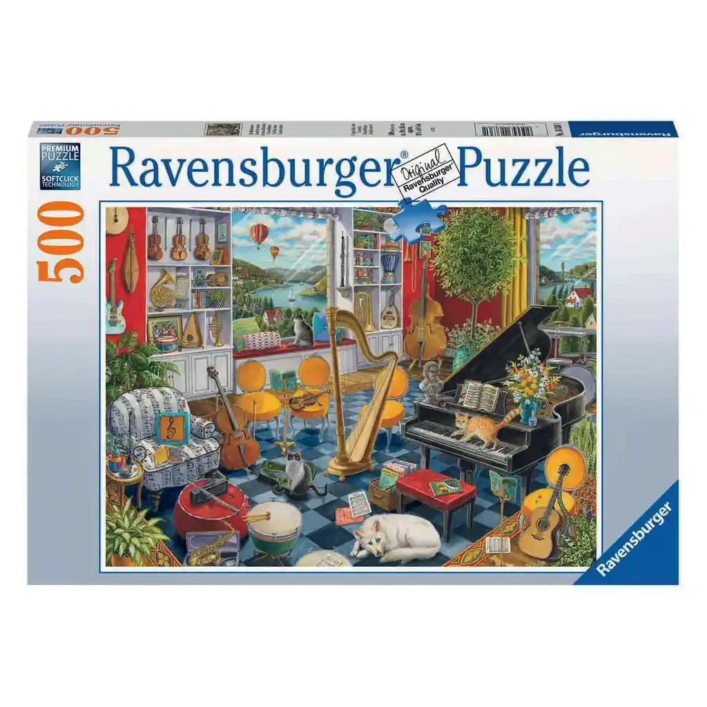 Rompecabezas 500 Piezas Cuarto De Musica - Ravensburger (16836)