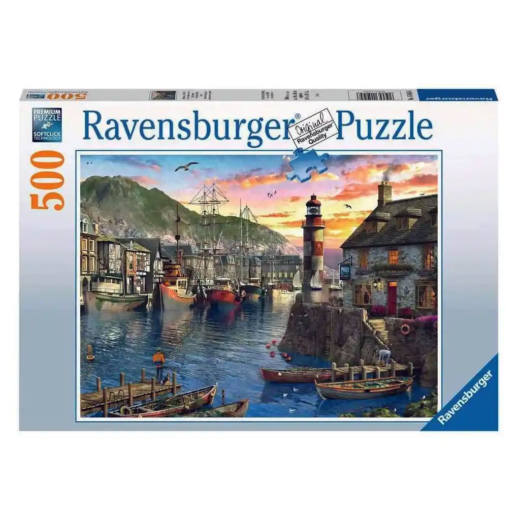 Rompecabezas 500 Piezas Mañana En El Puerto - Ravensburger (15045)