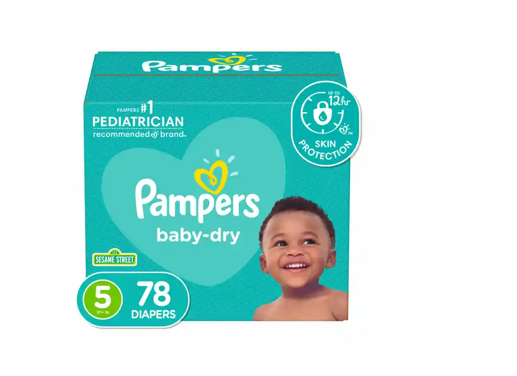 Set De Pañales Pampers Baby- Dry Etapa 5 X 78 Unidades