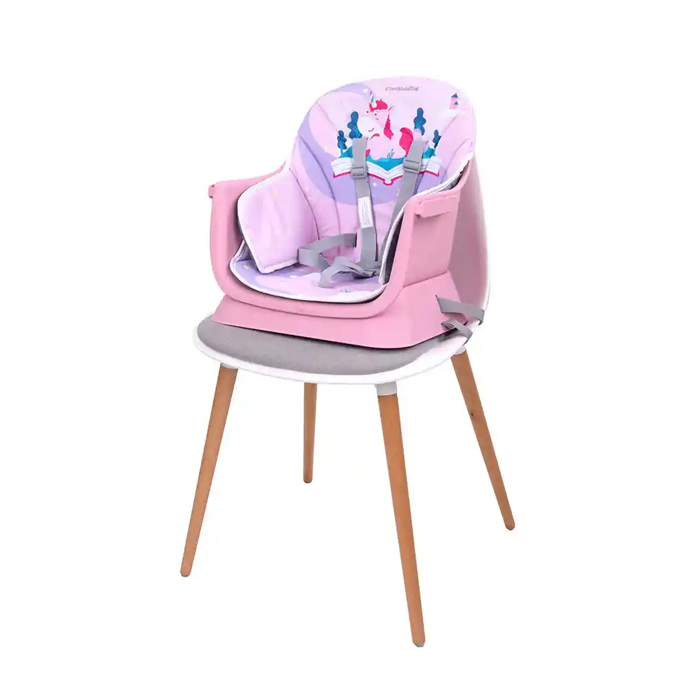 Silla Comedor Escritorio Para Bebé Bite 5 En 1 Cutebabies Rosado