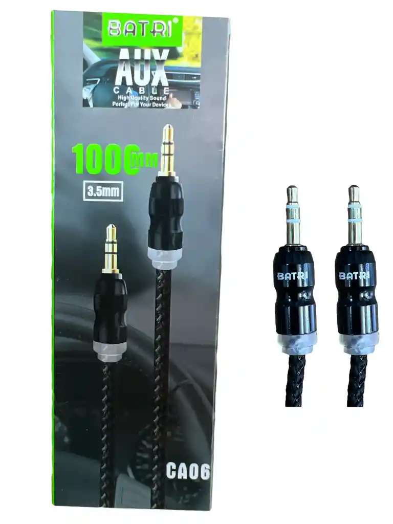 Cable Auxiliar 1 X1 Estéreo Plug 3.5mm Calidad Original Encordonado