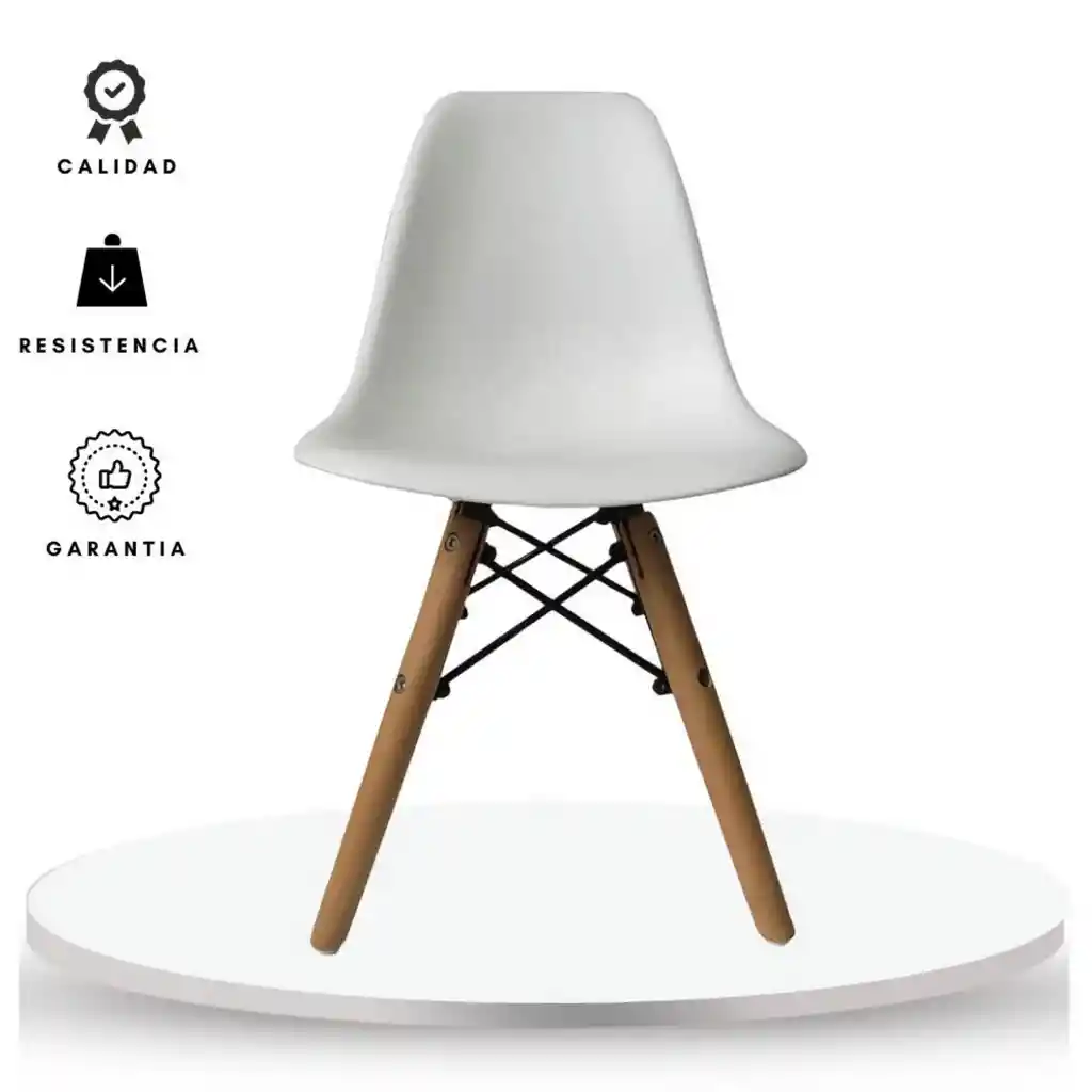 Ekonomodo Mesa Eames Infantil Con Silla Blanca Kids