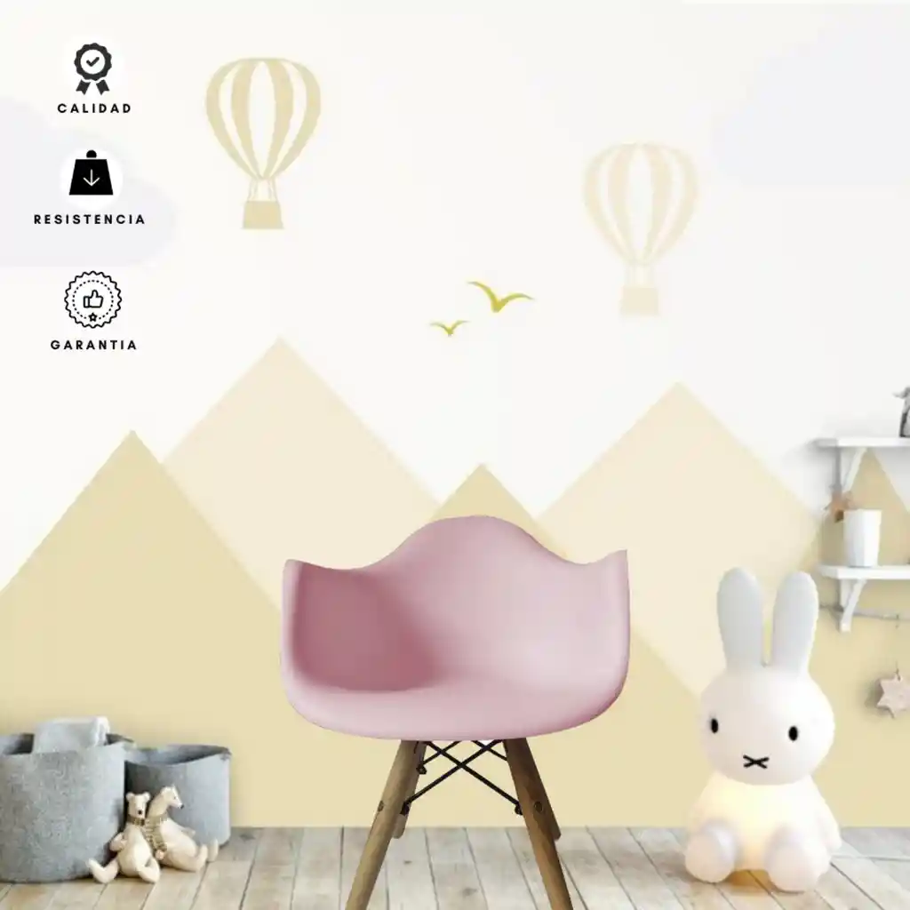 Silla Infantil Eames Brazo Color Rosado