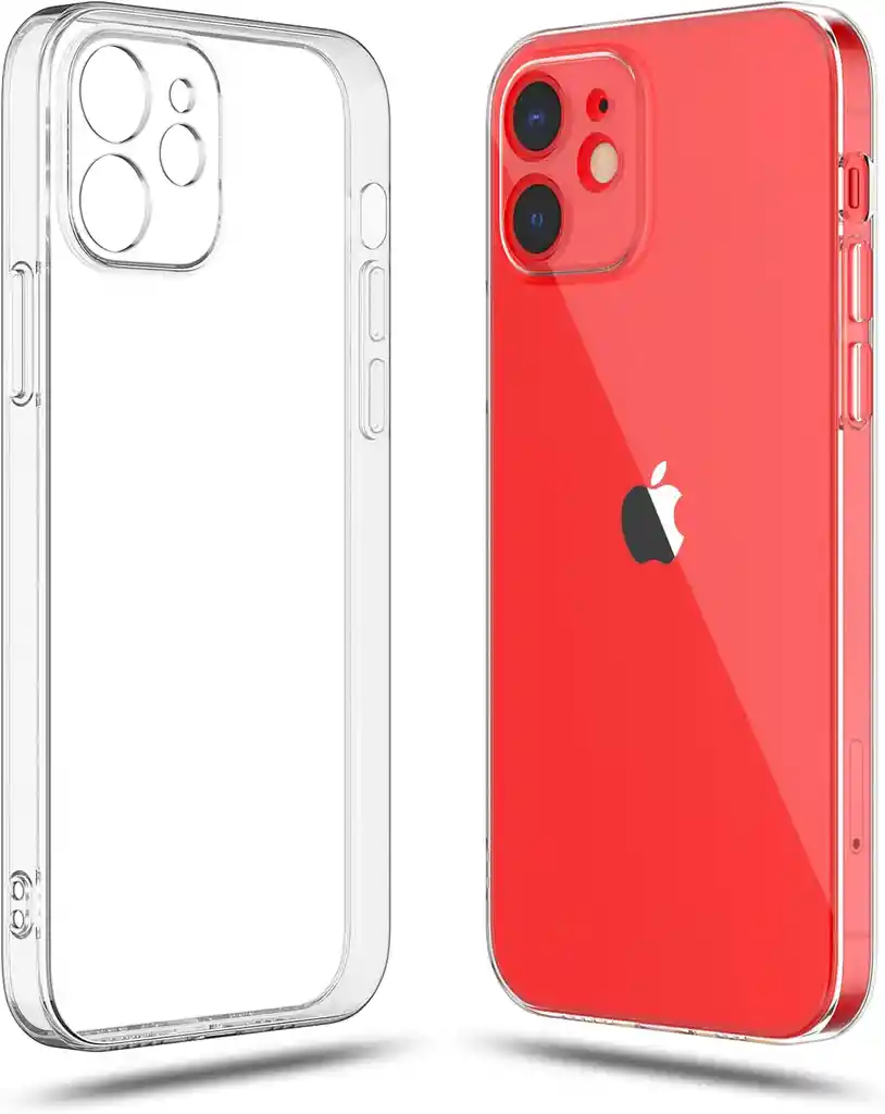 Estuche Para Iphone 12 Con Proteccion Camara Transparente