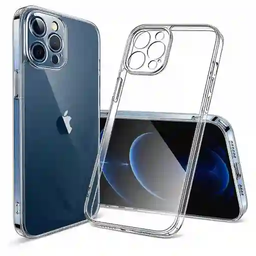Estuche Para Iphone 14 Pro Con Proteccion Camara Transparente