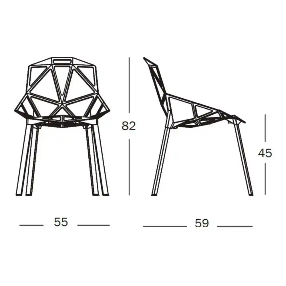 Silla Triangulos Azul