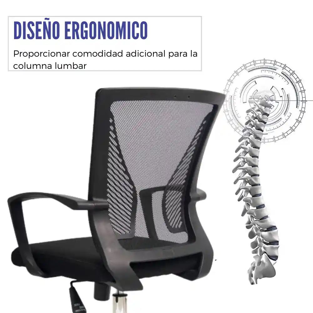 Silla De Oficina Gerente Boralt Negro