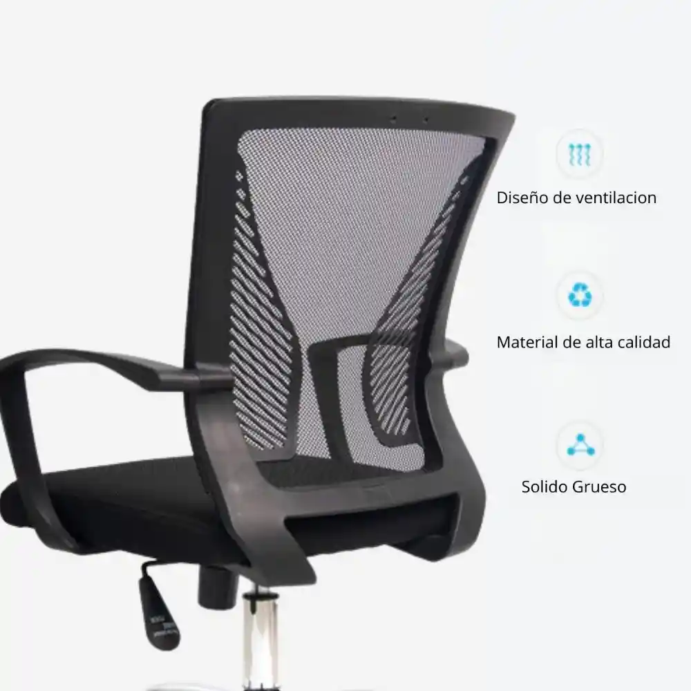 Silla De Oficina Gerente Boralt Negro