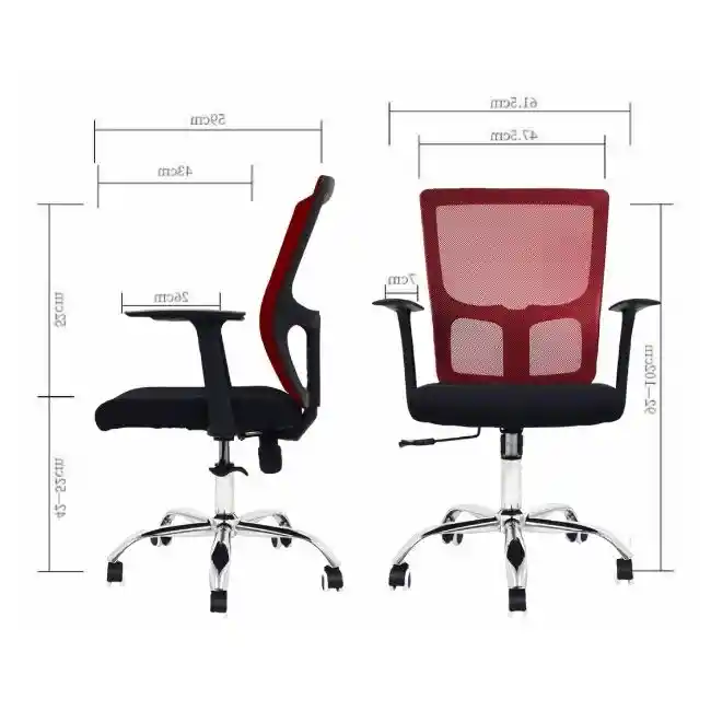 Silla De Oficina Rey Rojo