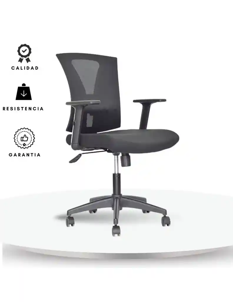 Silla De Oficina Turmanila Gerente Premium Brazos 3d