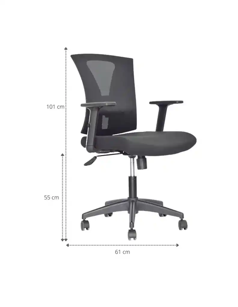 Silla De Oficina Turmanila Gerente Premium Brazos 3d