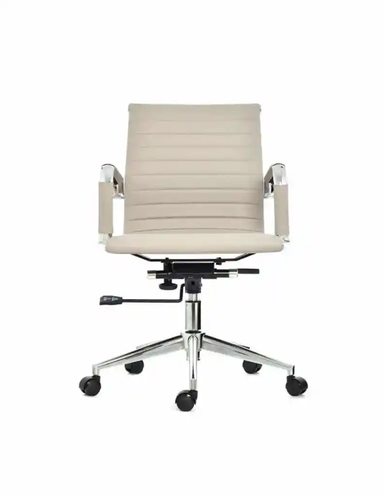 Silla Presidente Espalda Media Taupe