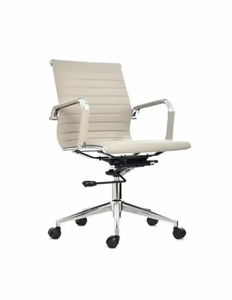 Silla Presidente Espalda Media Taupe