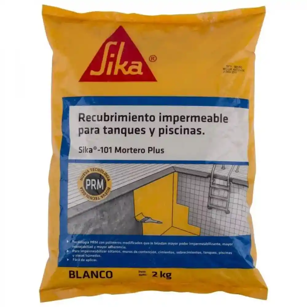 Sika 101 Mortero Plus Blanco X 2kg