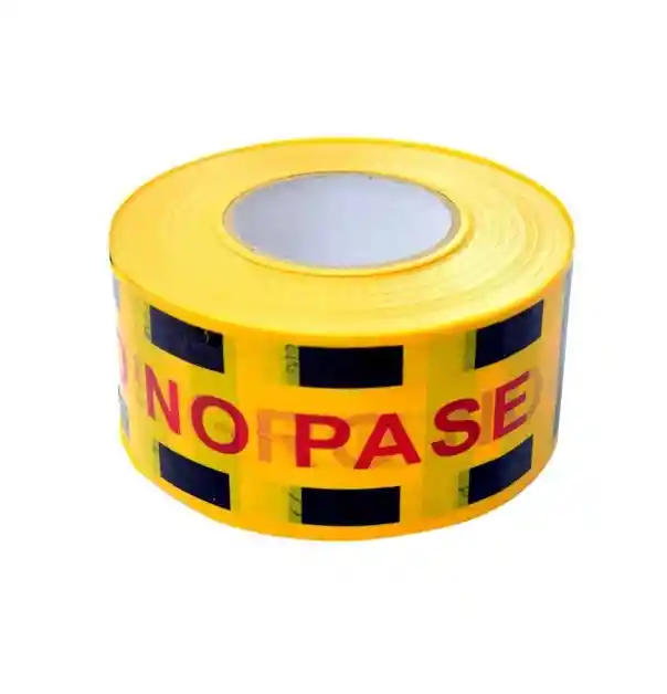 Cinta Señalizacion Amarilla Rollo X 100 Mts