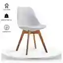 Ekonomodo Silla Tapizada Milano 54x49x83 Blanco