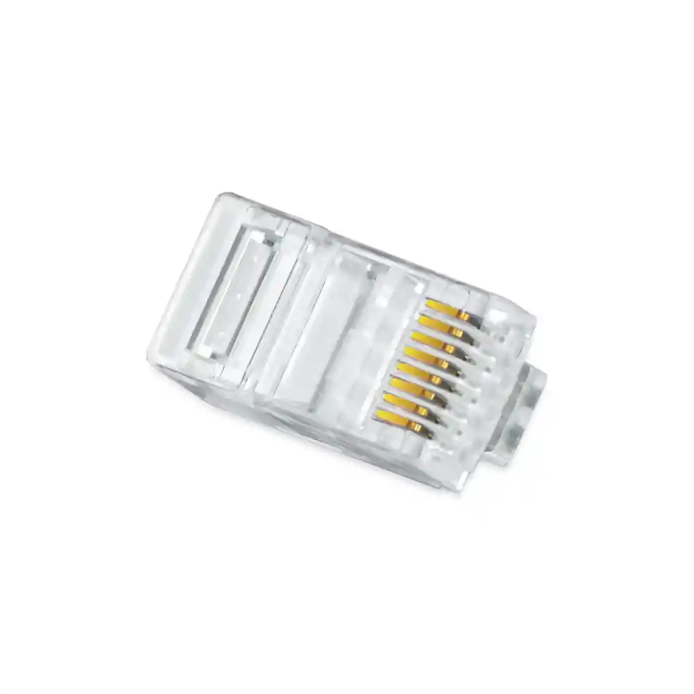 Conector De Red Terminal Rj45 Cat 5e / Bolsa X 100 Unidades