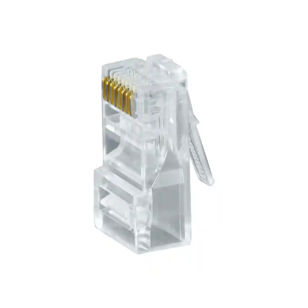 Conector De Red Terminal Rj45 Cat 5e / Bolsa X 100 Unidades