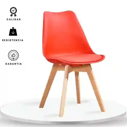 Ekonomodo Silla Tapizada Milano Rojo