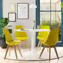 Silla Milano Tapizada Amarillo