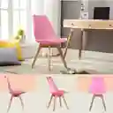 Silla Milano Tapizada Rosado