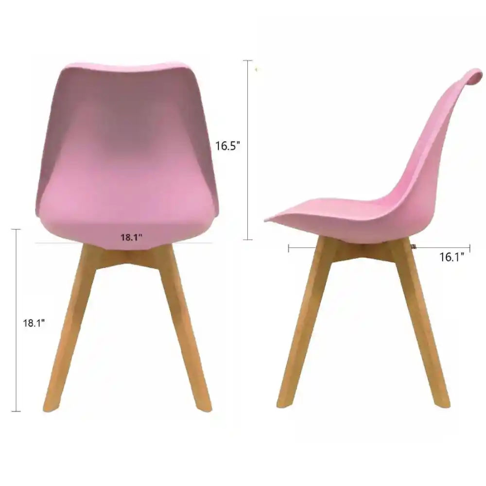 Silla Milano Tapizada Rosado