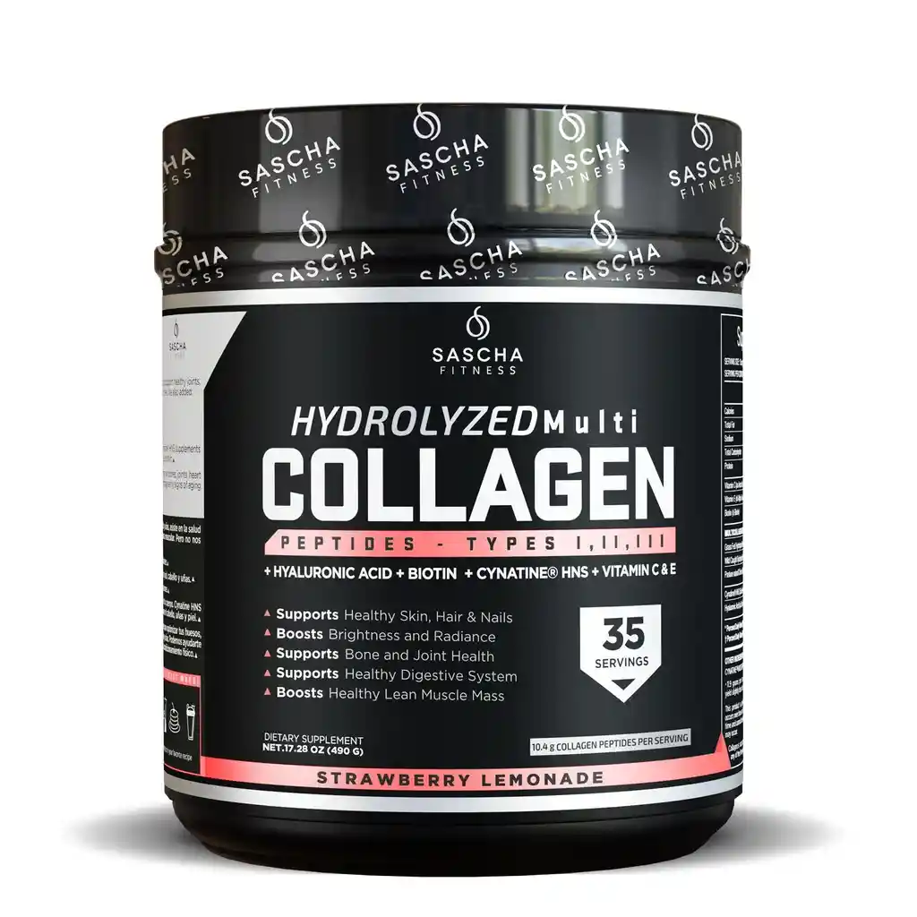  Colageno Sabor Limonada De Fresa  SASCHA FITNESS 
