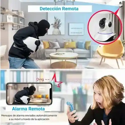 Cámara Seguridad Ip Wifi Robótica Visión Nocturna 3 Antenas Wifi